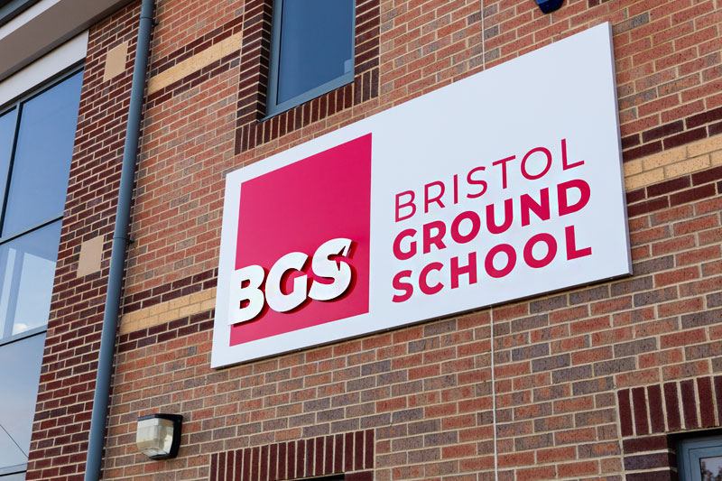New Signs for Bristol Ground School Signs